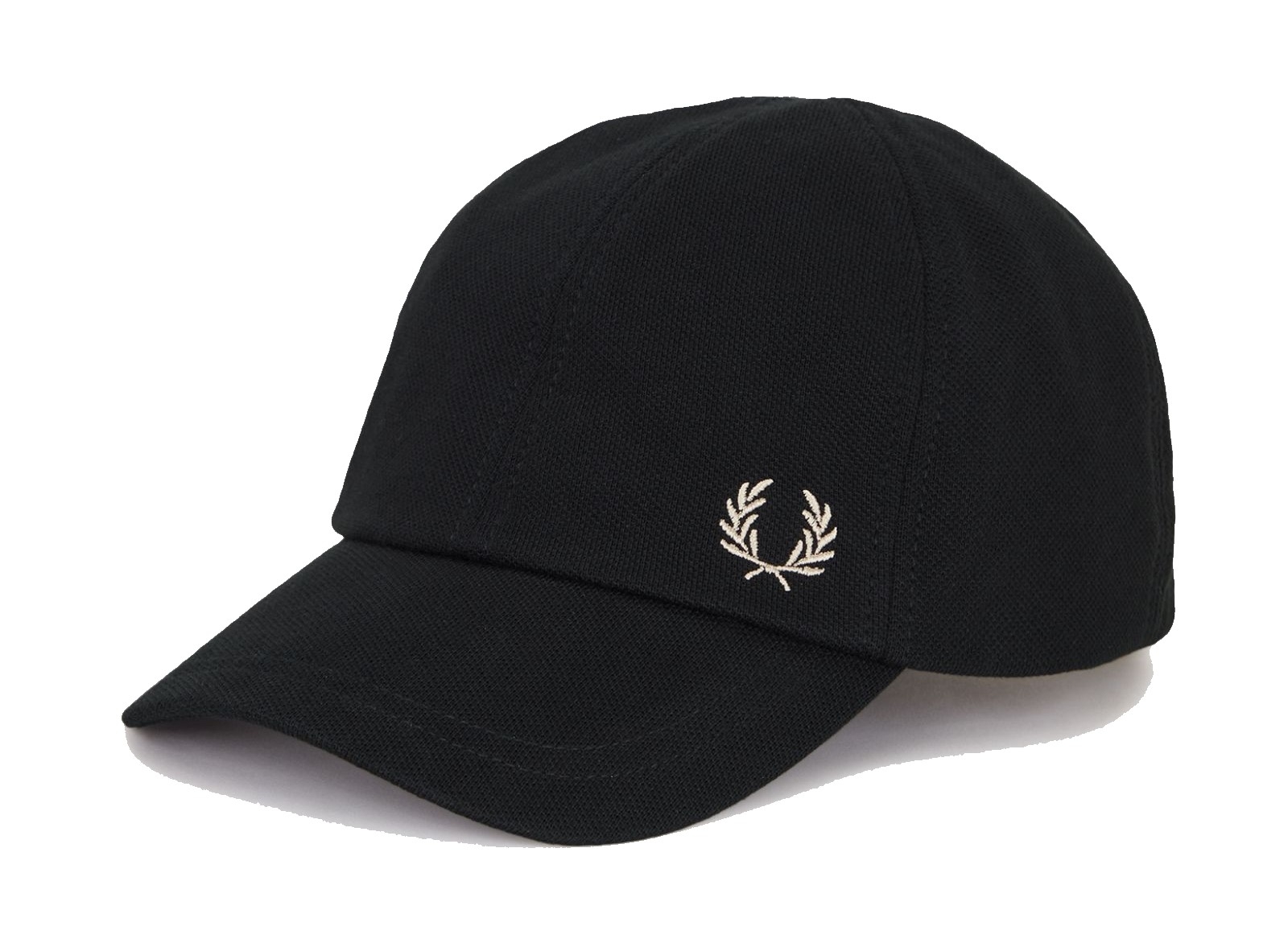Fred Perry Classic Pique Cap Black & Warm Stone