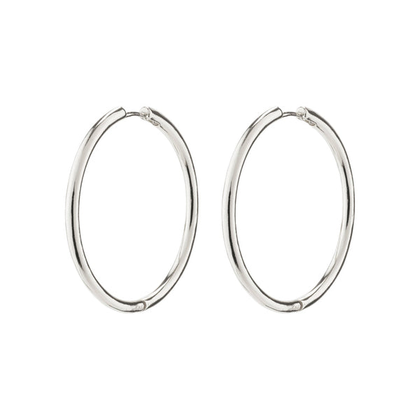 Pilgrim Eanna Recycled Maxi Hoops Silver-plated