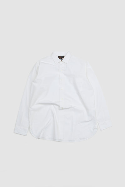 Beams Plus 120/3 Broad Classic Fit Reg Collar Shirt White