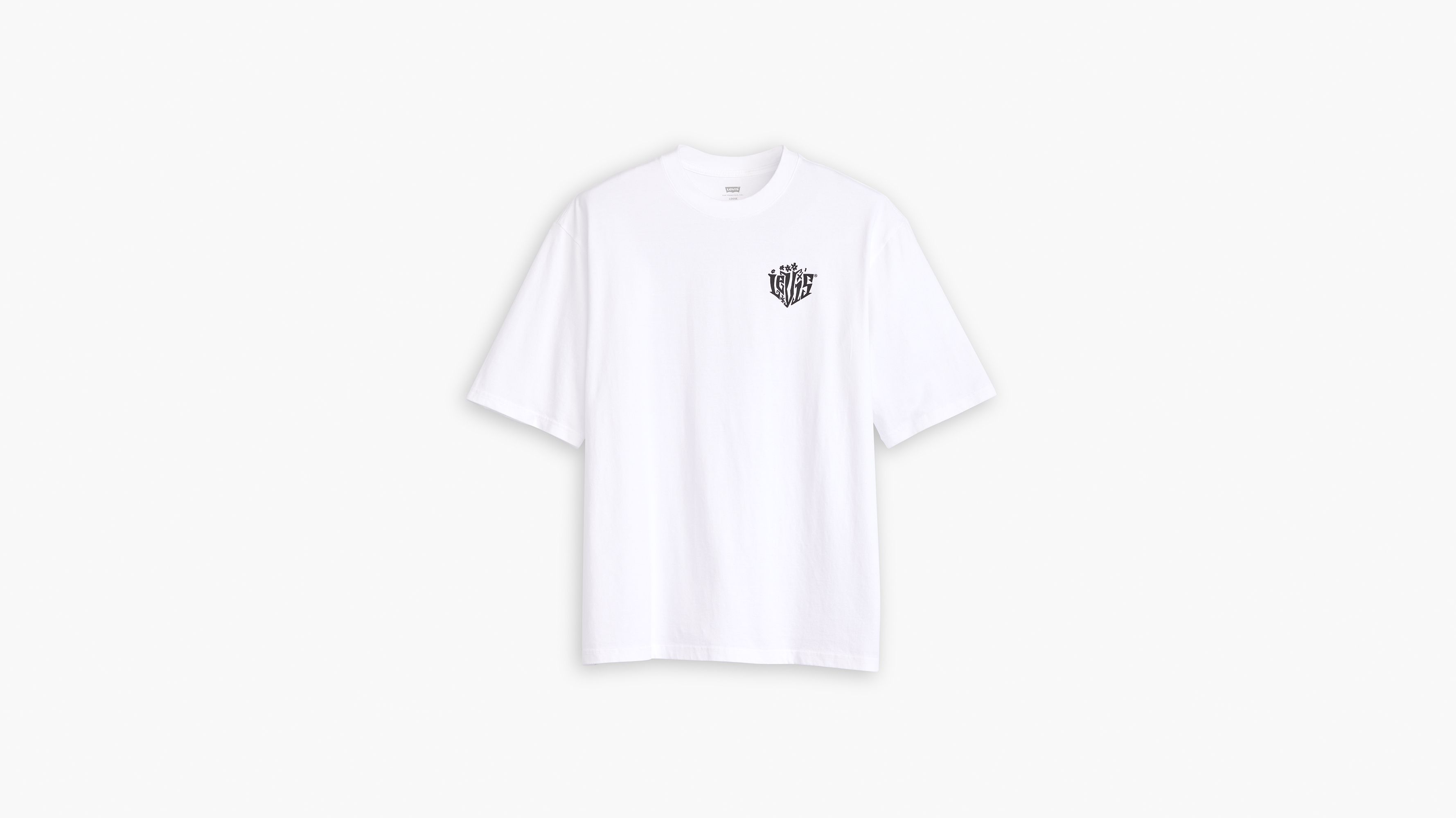 Levi's White Brin Palm Scenic Half Sleeve T Shirt