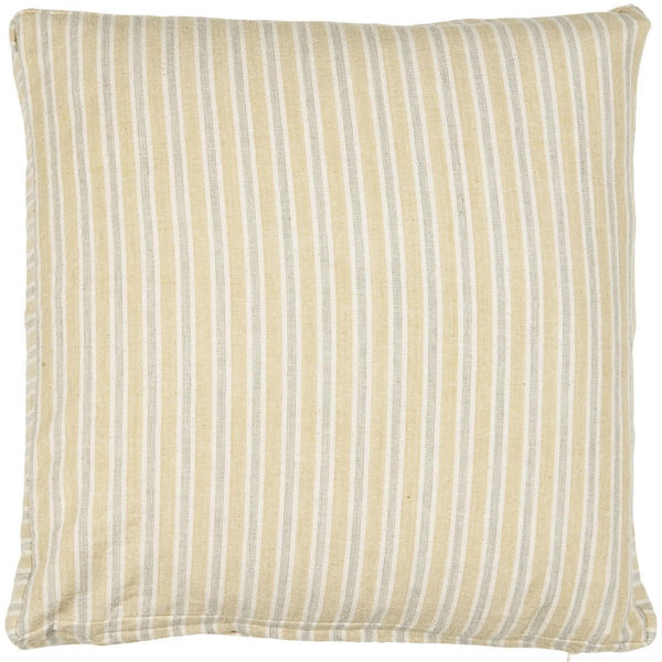 Ib Laursen Cotton Box Cushion - Yellow Stripe