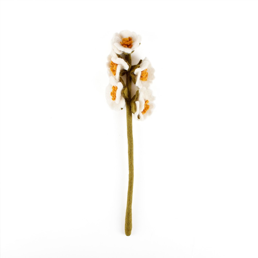 Sjaal met Verhaal Felt Flower - Hollyhock - Available in multiple colors