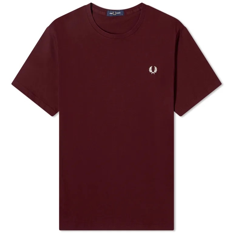 Fred Perry Fred Perry Crew Neck Tee Oxblood