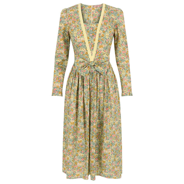 houseofdisgrace Diana Dress In Summer Meadow Print