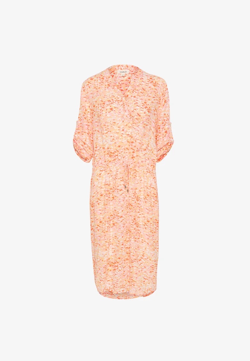 Soaked in Luxury  Slzaya Dress - Apricot Dizzy Print