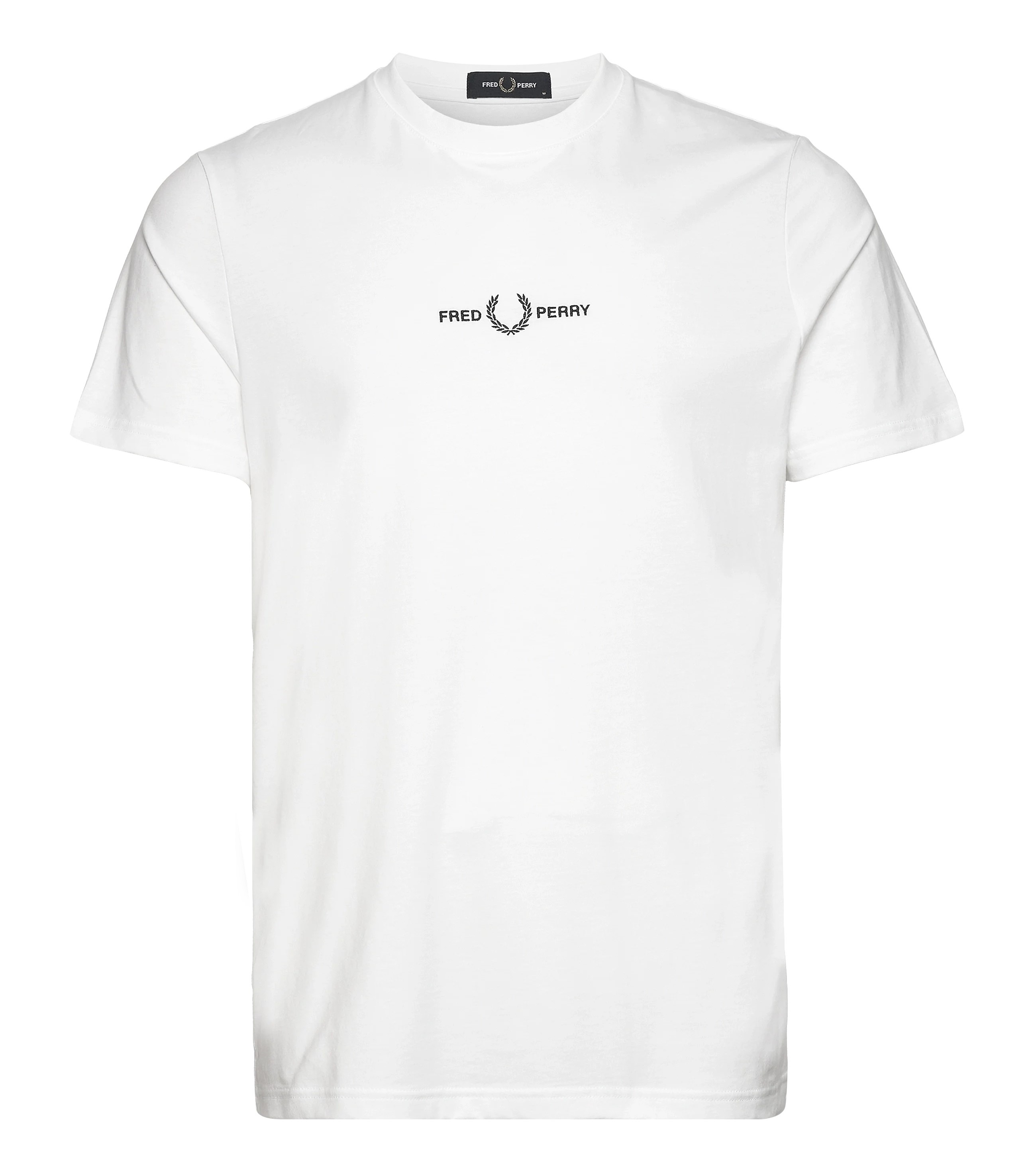 Fred Perry Fred Perry Authentic Small Embroidered Logo Tee White