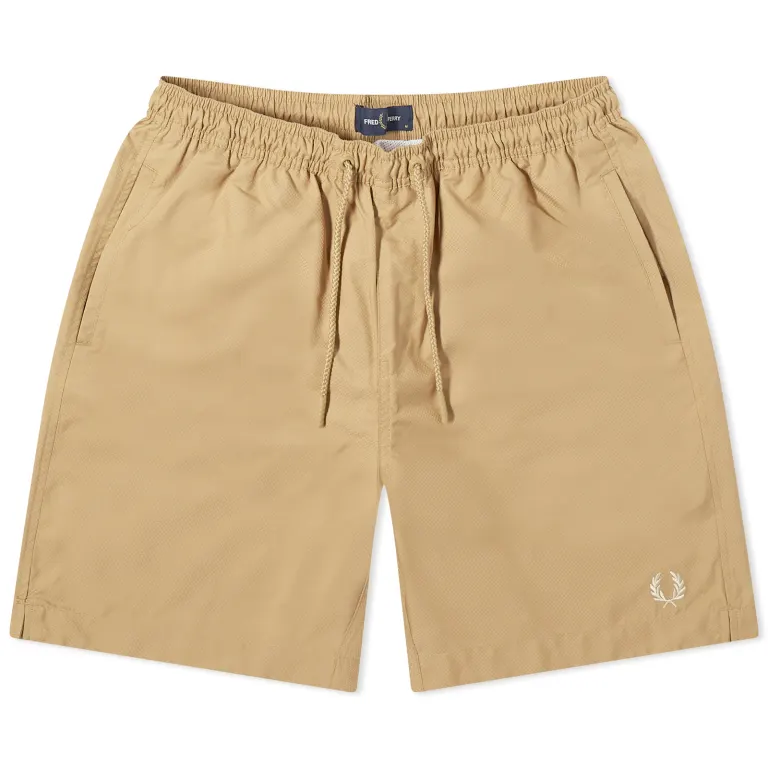Fred Perry Classic Swin Shorts Warm Stone
