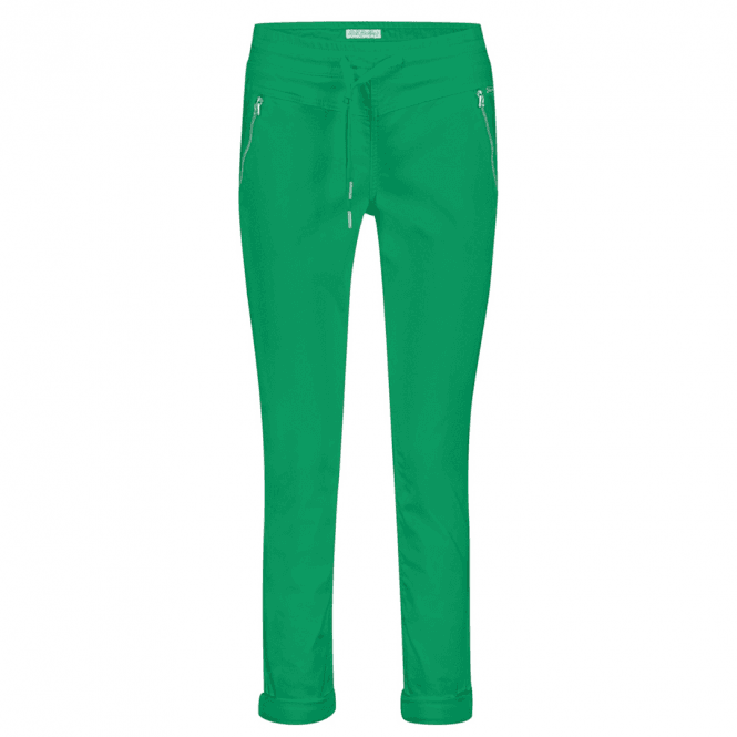 Red Button Trousers Tessy Crop Jog Green