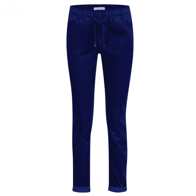 Red Button Trousers Tessy Cord Cobalt