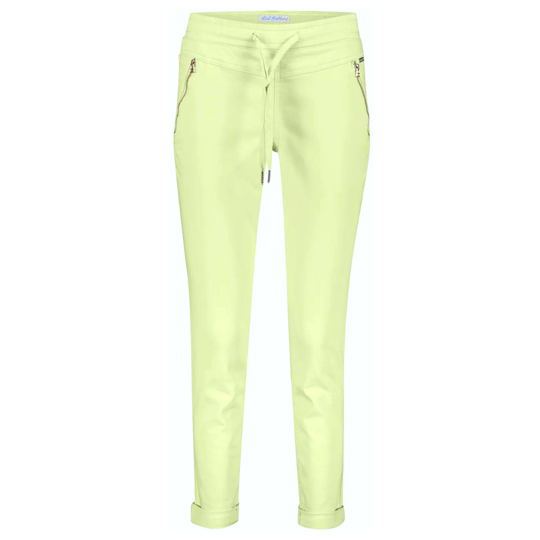 Red Button Trousers Tessy Crop Jog Lime