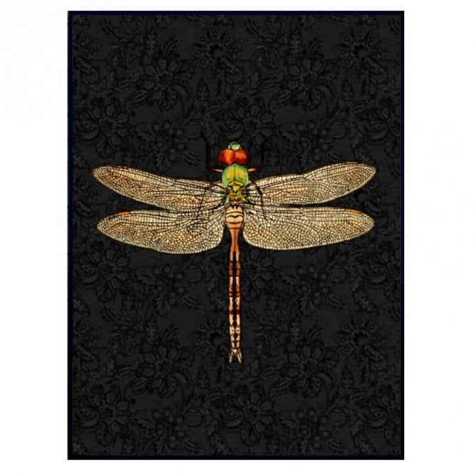 Vanilla Fly Dragonfly Black Print