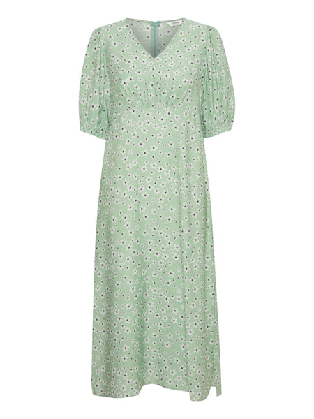 b.young Ibano Dress Fair Green Flower