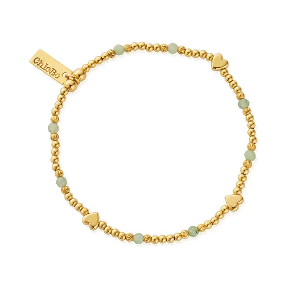 ChloBo New Love Aventurine Bracelet - Gold