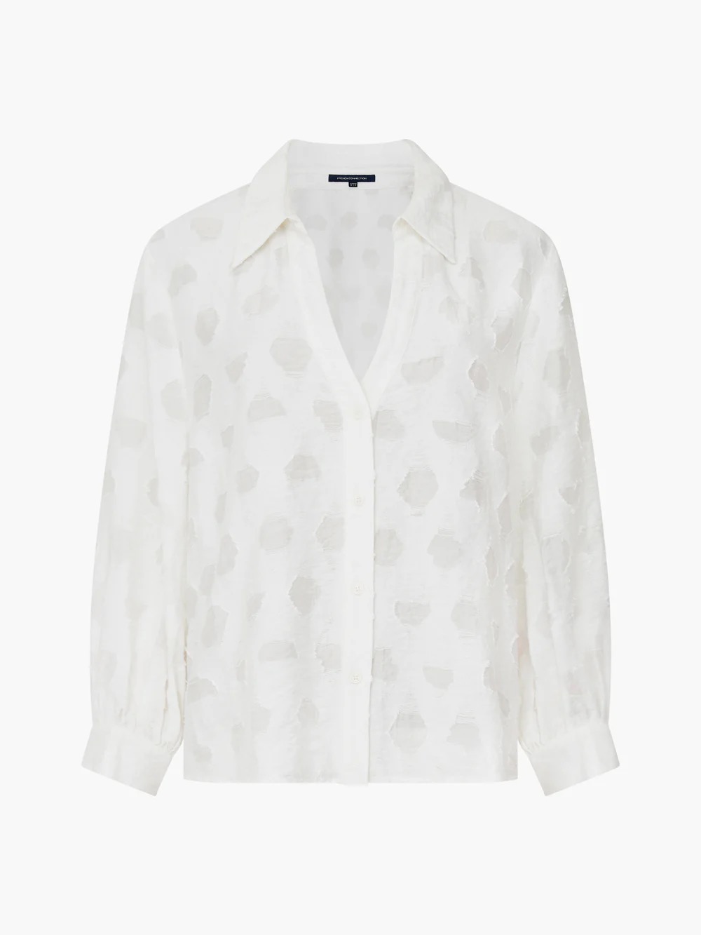 French Connection Freya Jacquard Shirt | Summer White