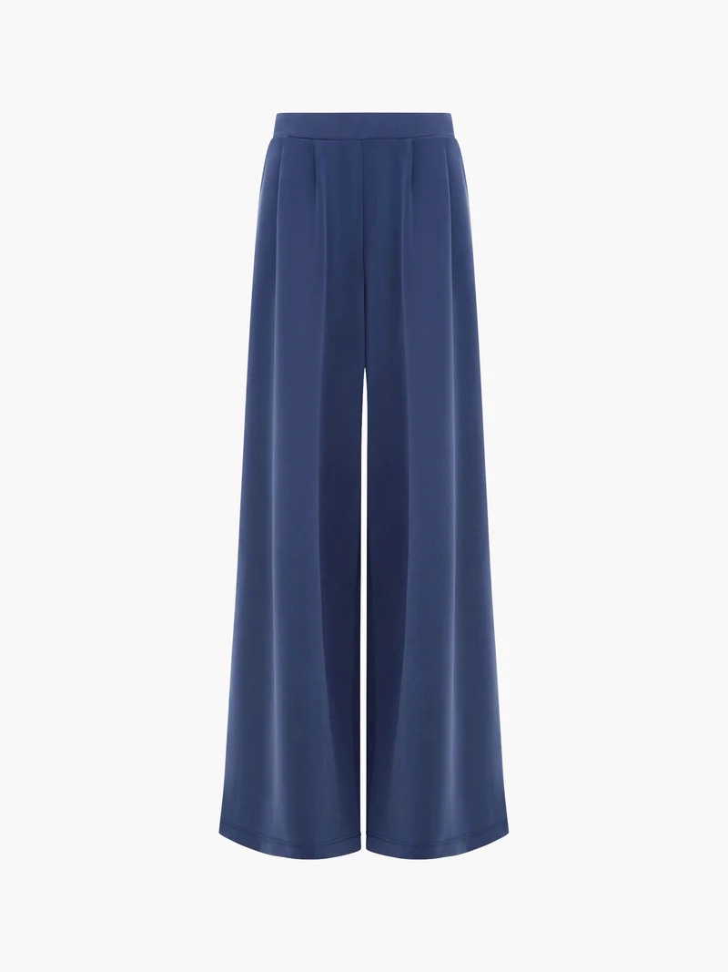 French Connection Wren Wide Leg Trouser | Midnight Blue