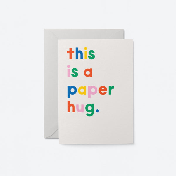 graphic  factory Paper Hug Greeting Card