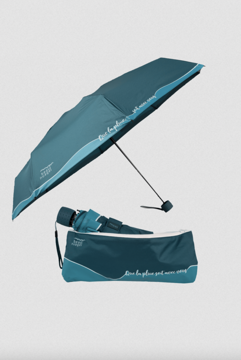 Beau-Nuage Parapluie, L'original Bleu lagon