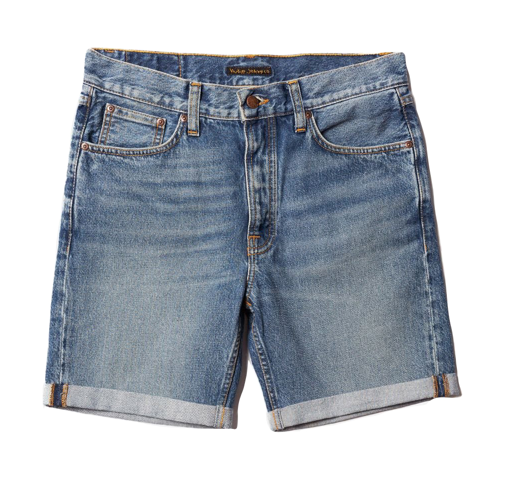 Nudie Jeans Josh Denim Shorts (Blue Haze)