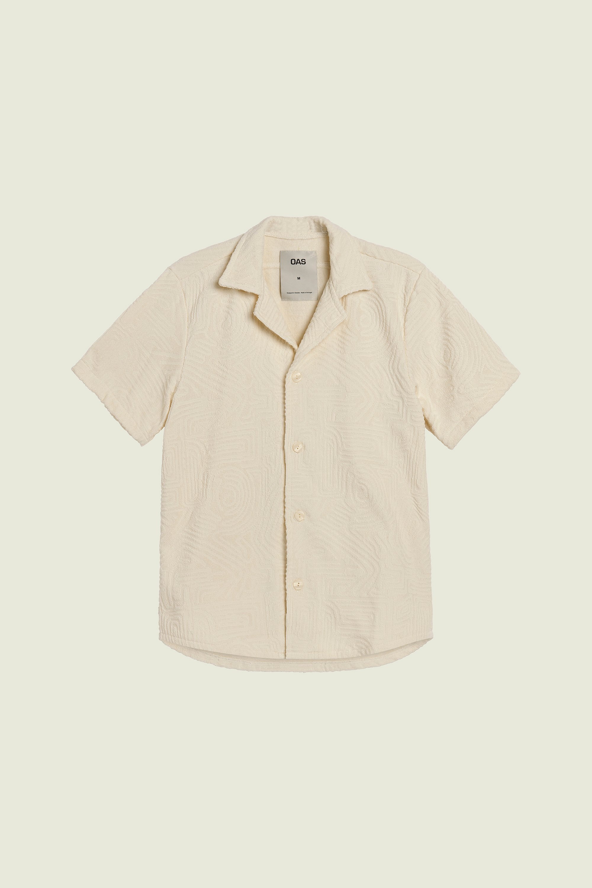 OAS Cuban Terry Shirt - Cream Golconda