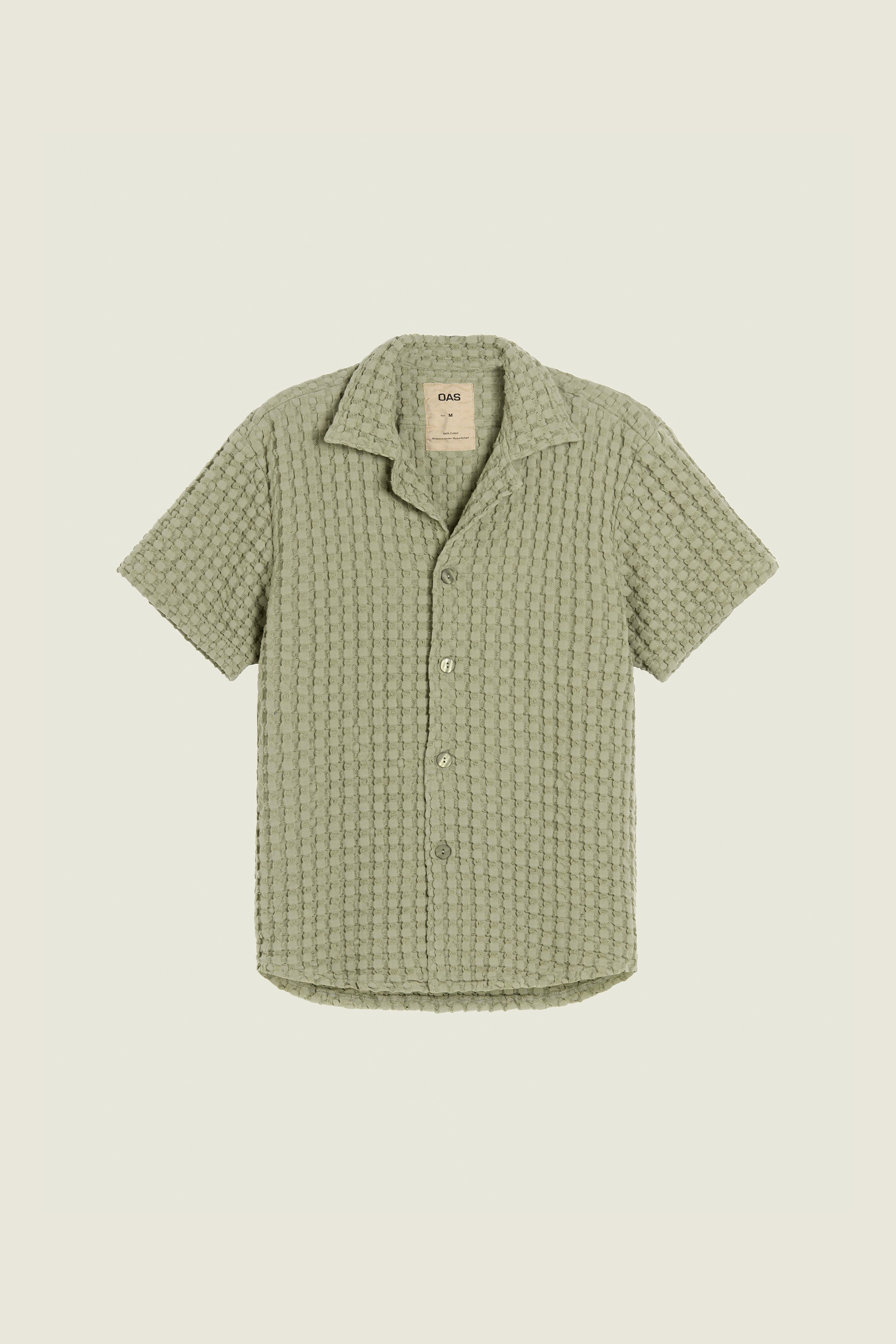 OAS Waffle Shirt - Dusty Green