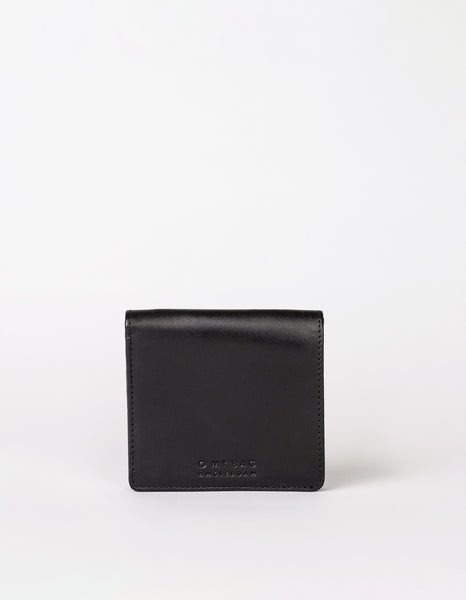 O My Bag  Alex Black Classic Leather Fold Over Wallet