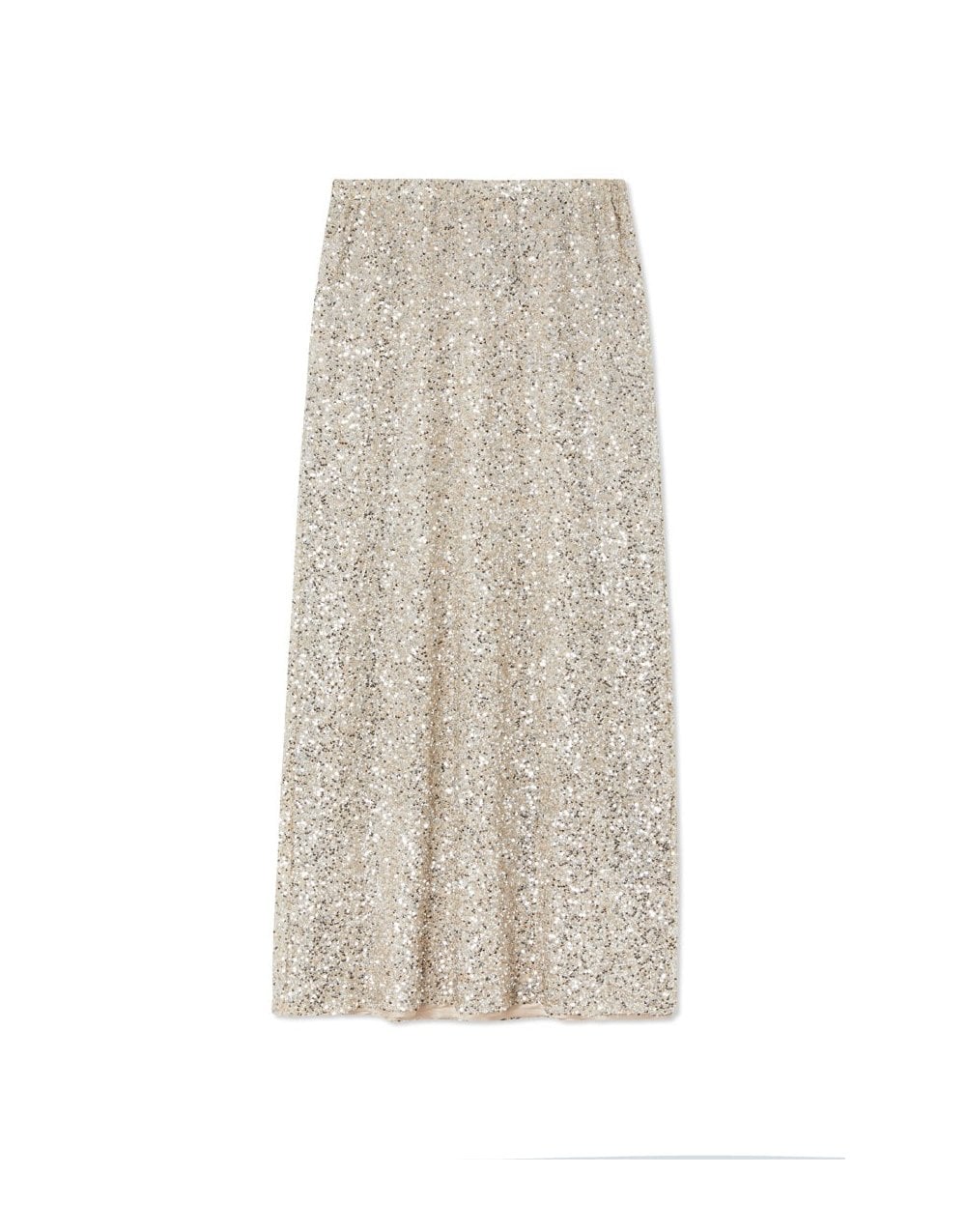 Never Fully Dressed Silver Dorris Sequin Skirt