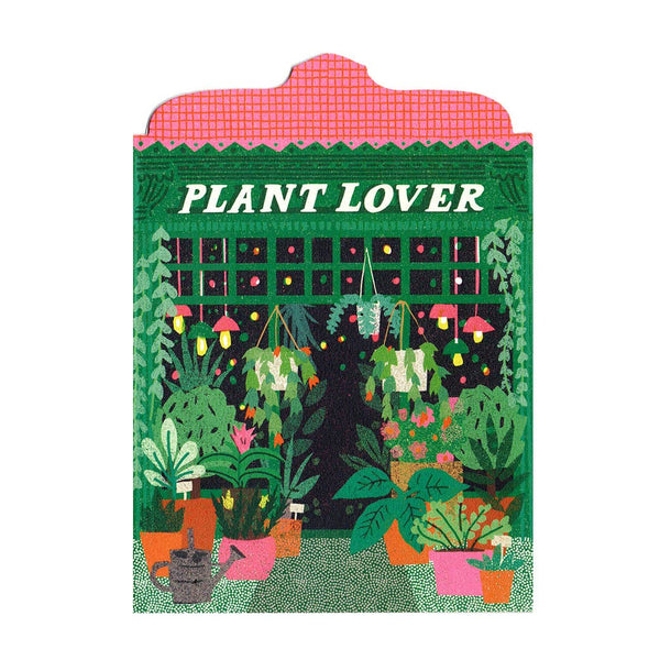 The Printed Peanut Plant Lover Shop Die Cut Card