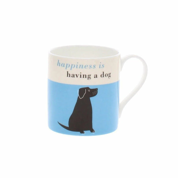 Repeat Repeat Happiness Is Having A Dog - Turquoise (black Labrador)
