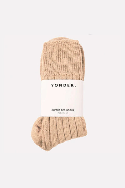 Yonder Living - Alpaca Bed Socks Sand