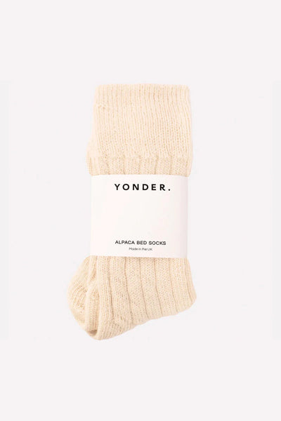 Yonder Living - Alpaca Bed Socks Cream