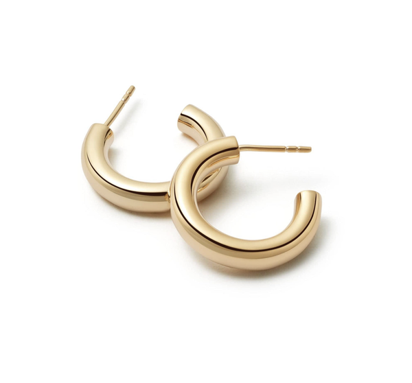 Daisy Jewellery Mini Bold Hoop Earrings - Gold Plated