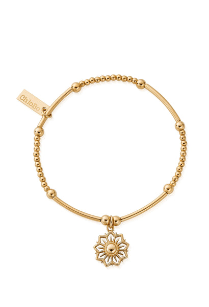 ChloBo Cute Mini Sun Mandala Bracelet - Gold