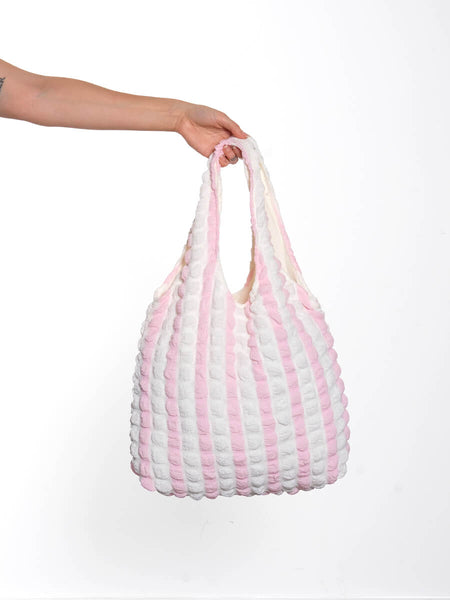 Quirkiness by P Candy Bag - Pink Stripe