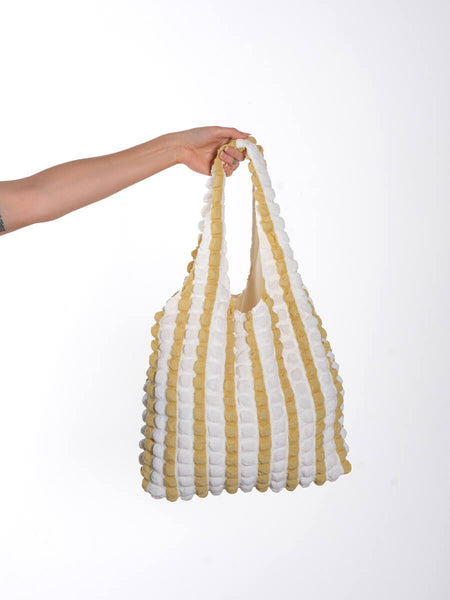 Quirkiness by P Candy Bag - Mustard Stripe