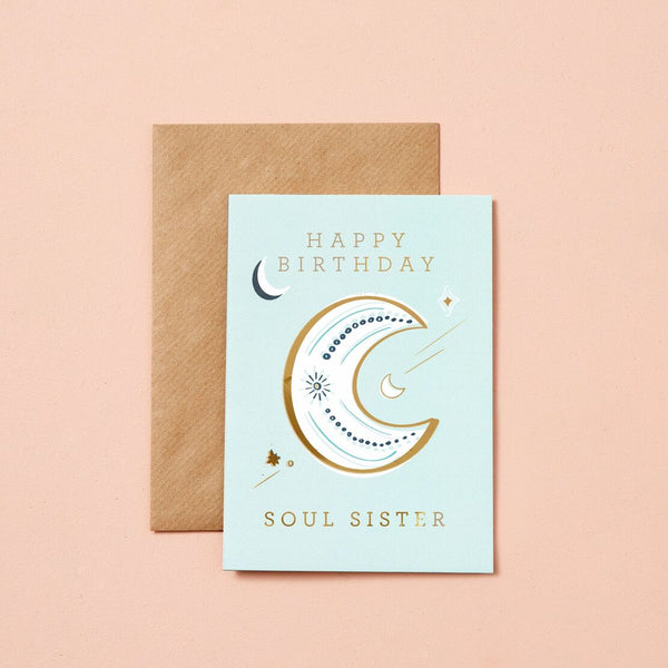 TYPE AND STORY. Soul Sister Birthday Card