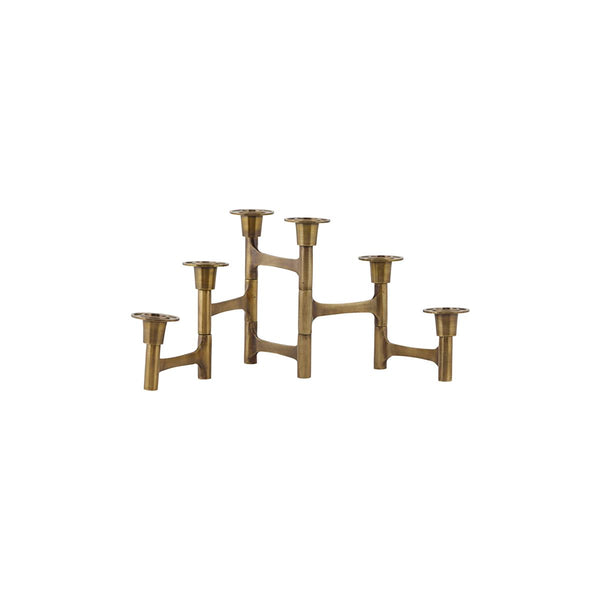 House Doctor Candle Stand W. 6 Cups, Hdmove In Brass