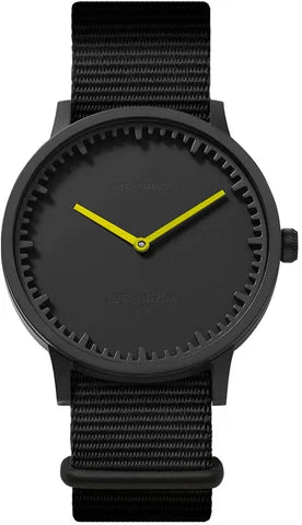 Leff Amsterdam Ade Limited Edition Tube Watch | T40 Black On Black Nato Strap