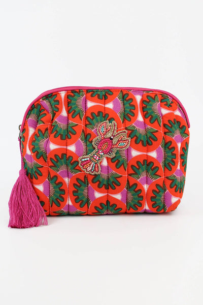 My Doris Lobster Quilted Wash Bag