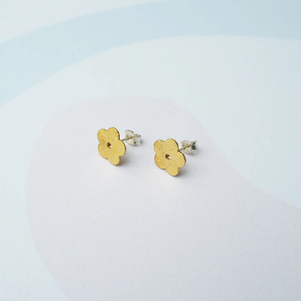 Life Store UK Minima Gold Stud Earrings