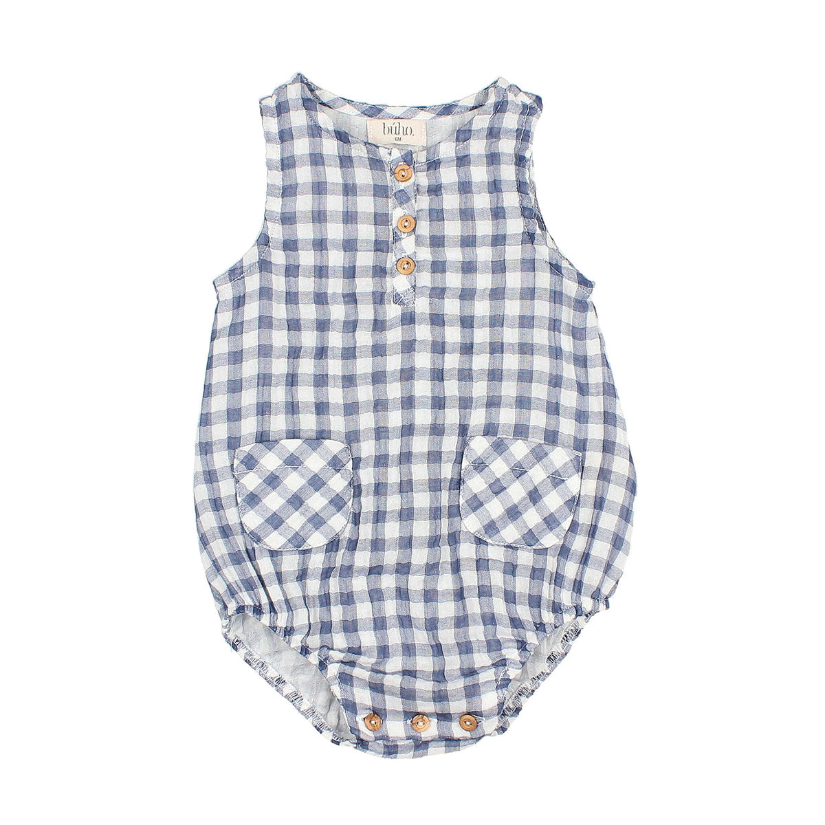 Búho Búho Gingham Romper