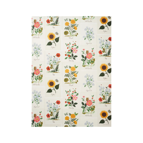 Rifle Paper Co. Wrapping Paper Sheets Set Of 3 Botanical