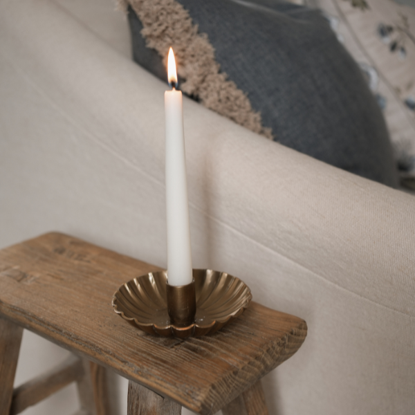 Morgan Wright Scalloped Candle Holder By