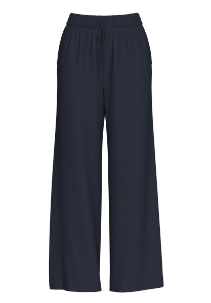 Selected Femme Viva Gulia Long Navy Linen Pants