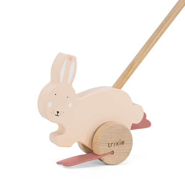 Trixie Wooden Push Along Toy - Mrs. Rabbit