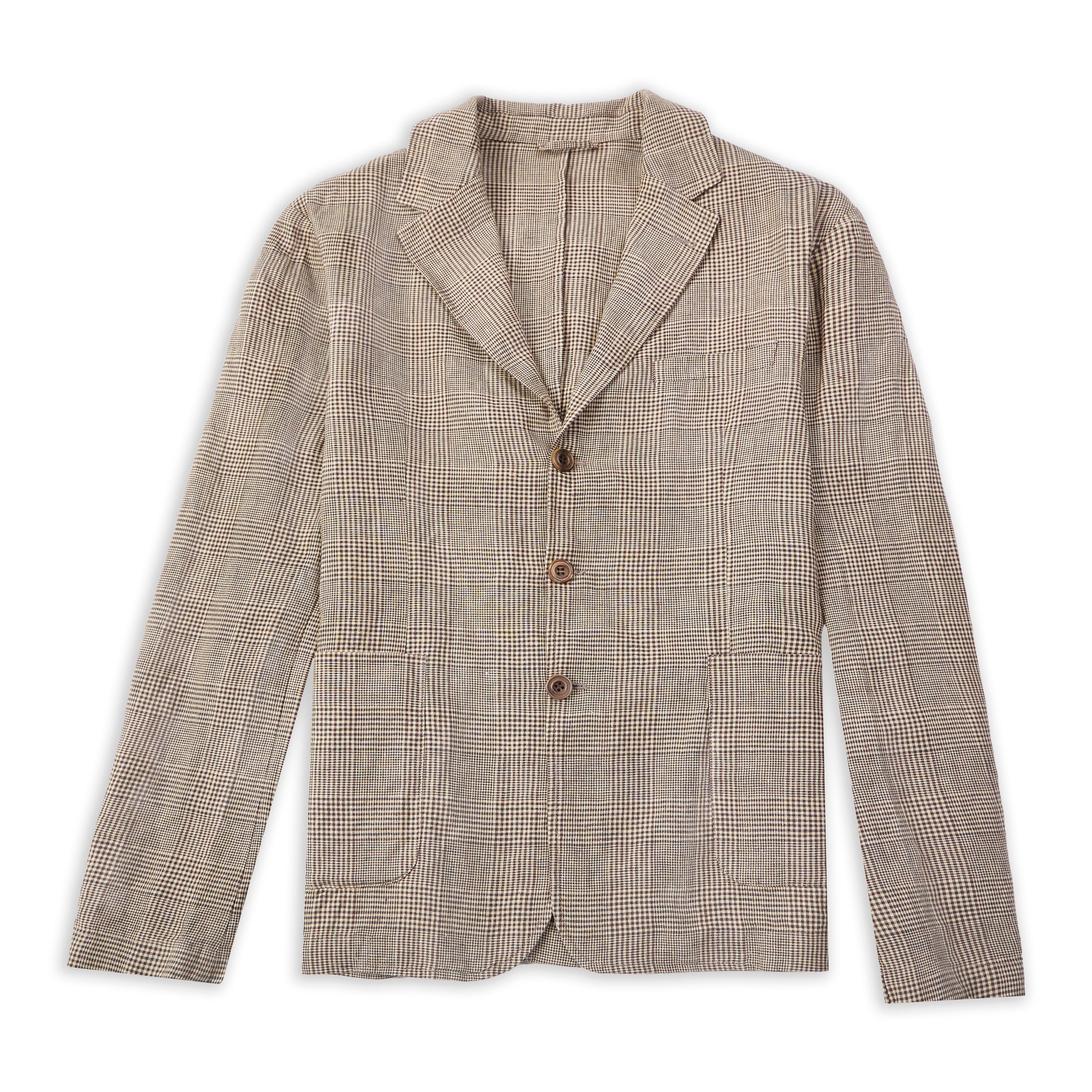 Burrows & Hare  Blazer - Prince Of Wales Brown