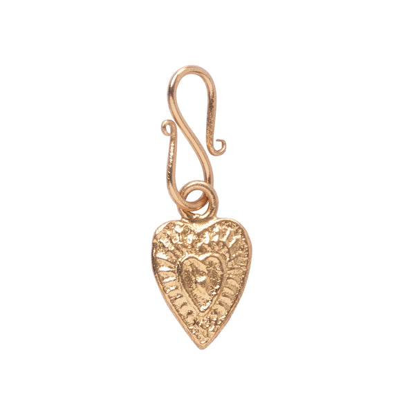 A Beautiful Story Vintage Heart Small Charm Gold Plated