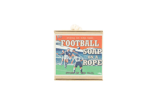 Sting In The Tail Football Soap On A Rope