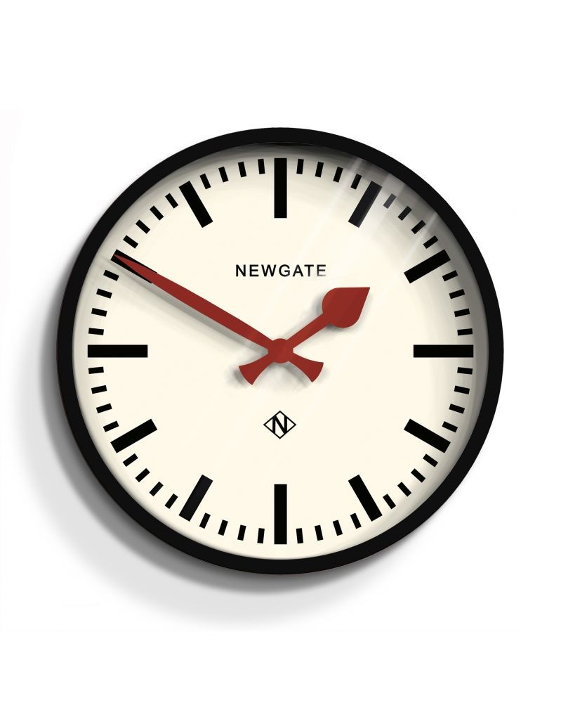 Newgate Newgate - Horloge Murale Rétro Noir