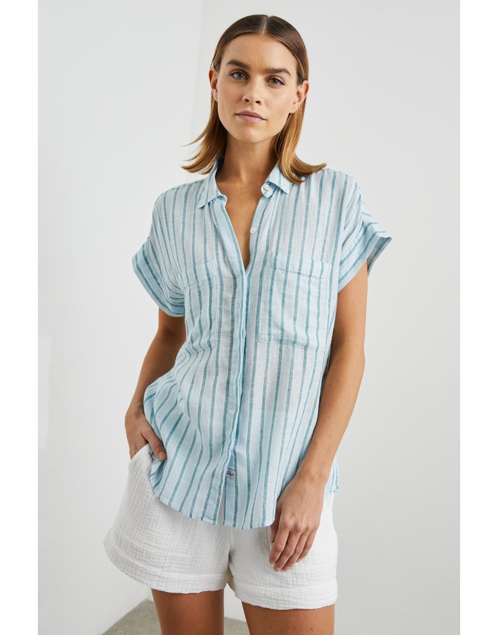 Rails Cito Cambria Stripe Short Sleeve Shirt Cambria Stripe