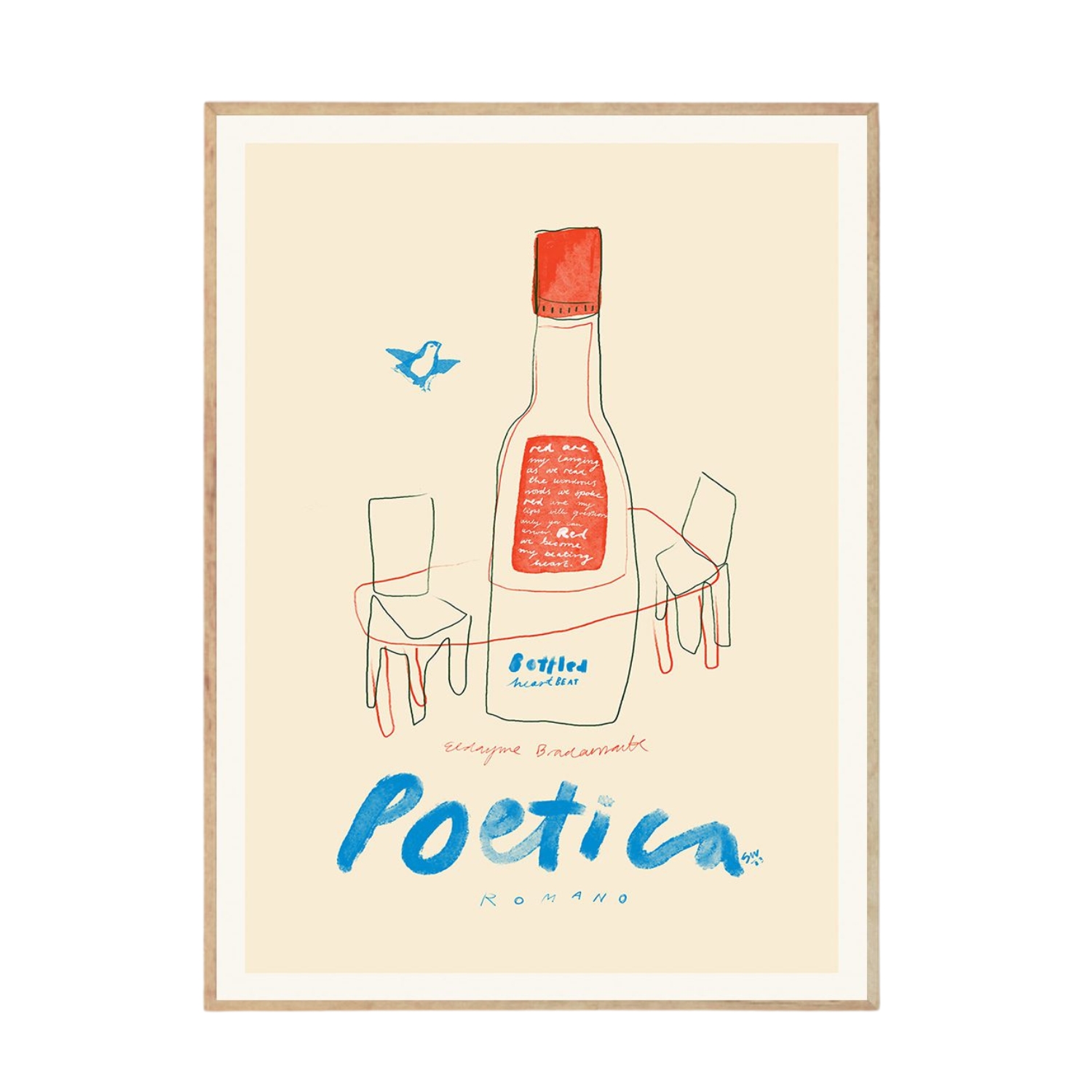 The Poster Club Poetica, Das Rotes Rabbit - 50x70cm